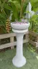 Product image 2 of the product “Merapi - pedestal, tapered, smooth, Ø 28cm, 70cm H | cast stone ”